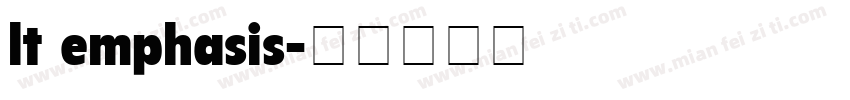 lt emphasis字体转换